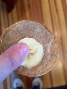 clean eating frozen banana almond bites