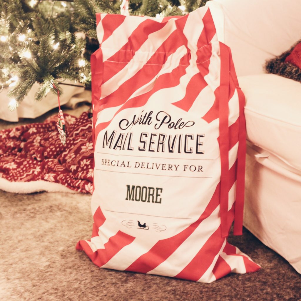 personalized christmas gift sack