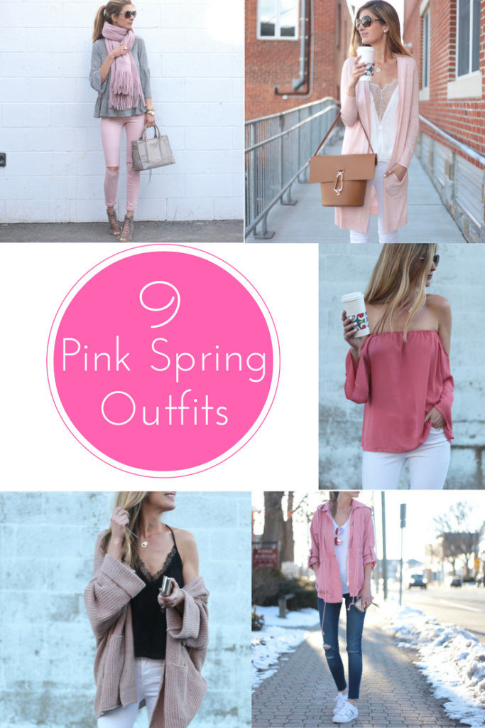 Connecticut life and style blogger, Pinteresting Plans shares 9 pink spring outfits and how to style them. You can check out those and more!