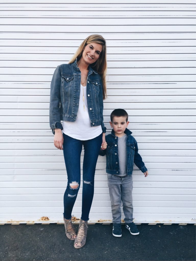 mommy and me denim outfits 