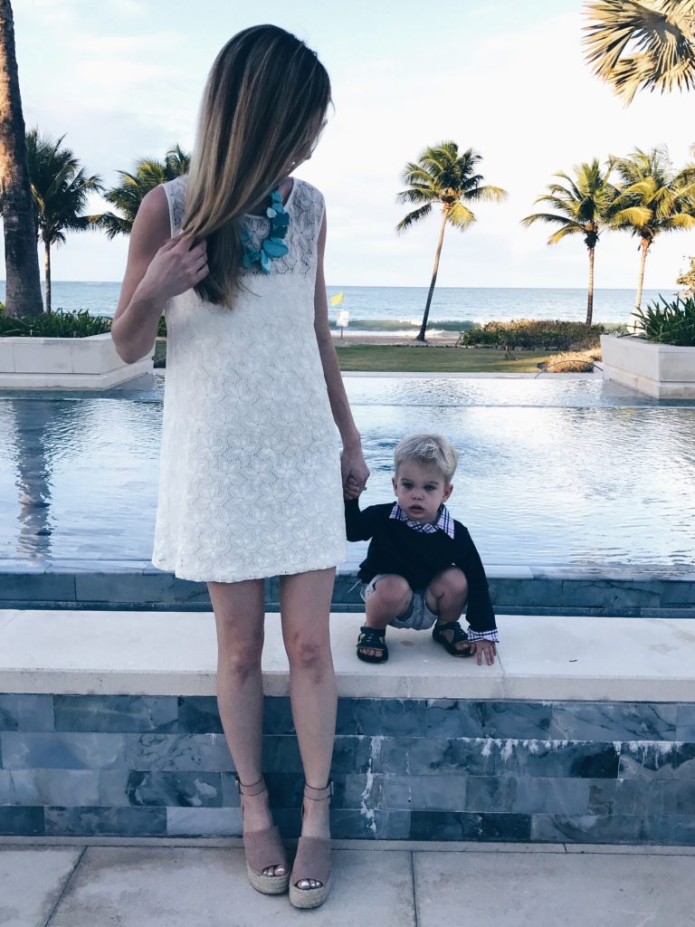 Connecticut life and style blogger, Pinteresting Plans recaps tips & highlights from a recent vacation at the St. Regis Bahia Beach Resort on Puerto Rico. st. regis Bahia beach gold club pool