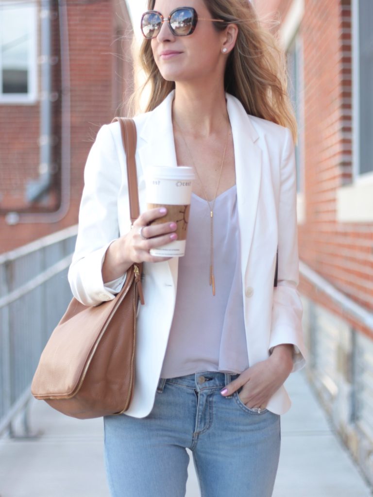 Connecticut life and style blogger, Pinteresting Plans shares several ways to style step hem skinny jeans and jeans of various price points from Nordstrom.
