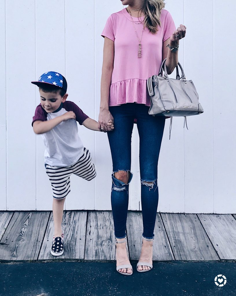 liketoknow.it.family takeover friday - pinteresting plans pajama jeans and pink peplum top