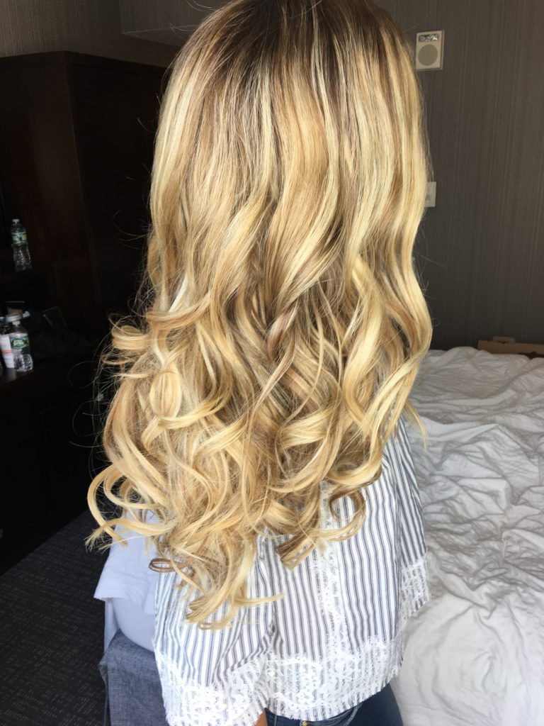 bonded hair extensions review - hairdreams blond 20 inch extensions