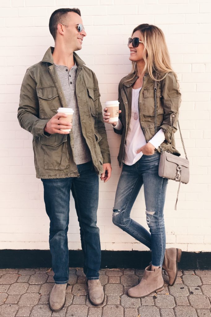 NEED BOTH!! his and hers green utility jacket