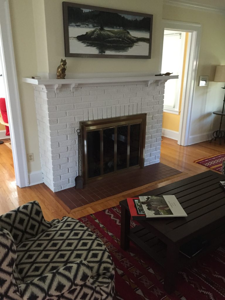 fireplace makeover before and after - the fireplace before photo