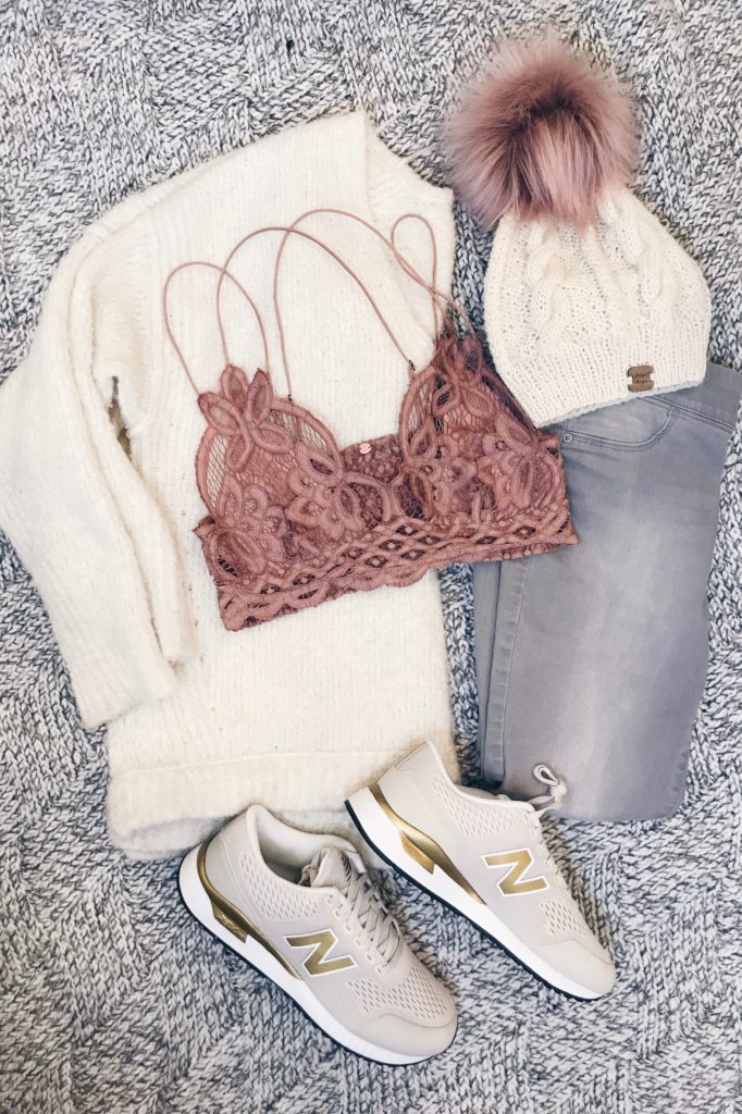 winter outfit flatlays - cute athleisure outfit by rachel moore - connecticut fashion blogger