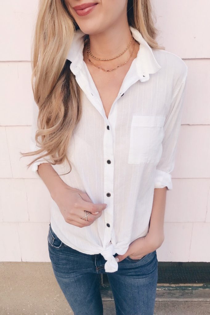 Spring jewelrry trends to try with Rocksbox - layered chokers on pinteresting plans connecticut lifestyle blog