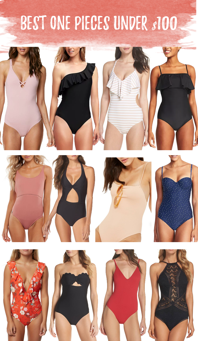one piece bathing suits under $100