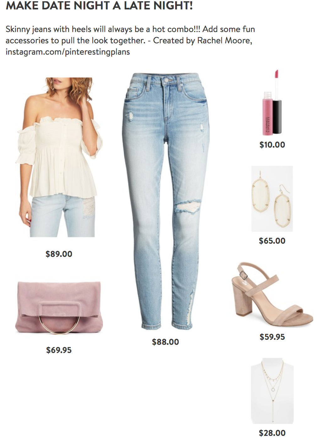Spring Date Night Outfit On Pinteresting Plans Fashion Blog