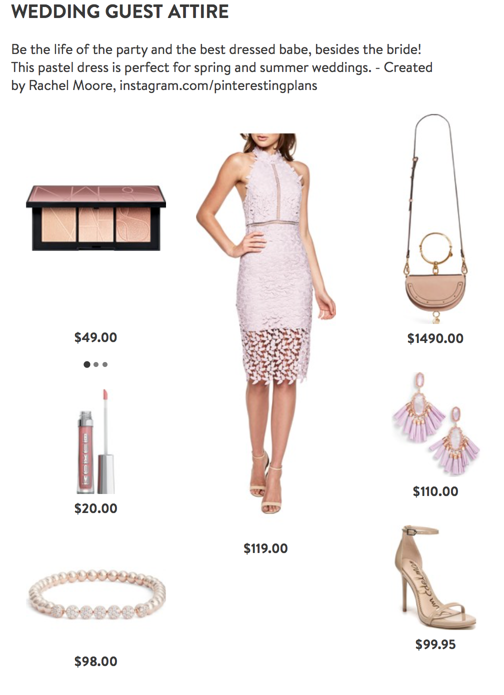 Spring Wedding Guest Dress Outfit from Nordstrom on Pinteresting Plans Fashion Blog