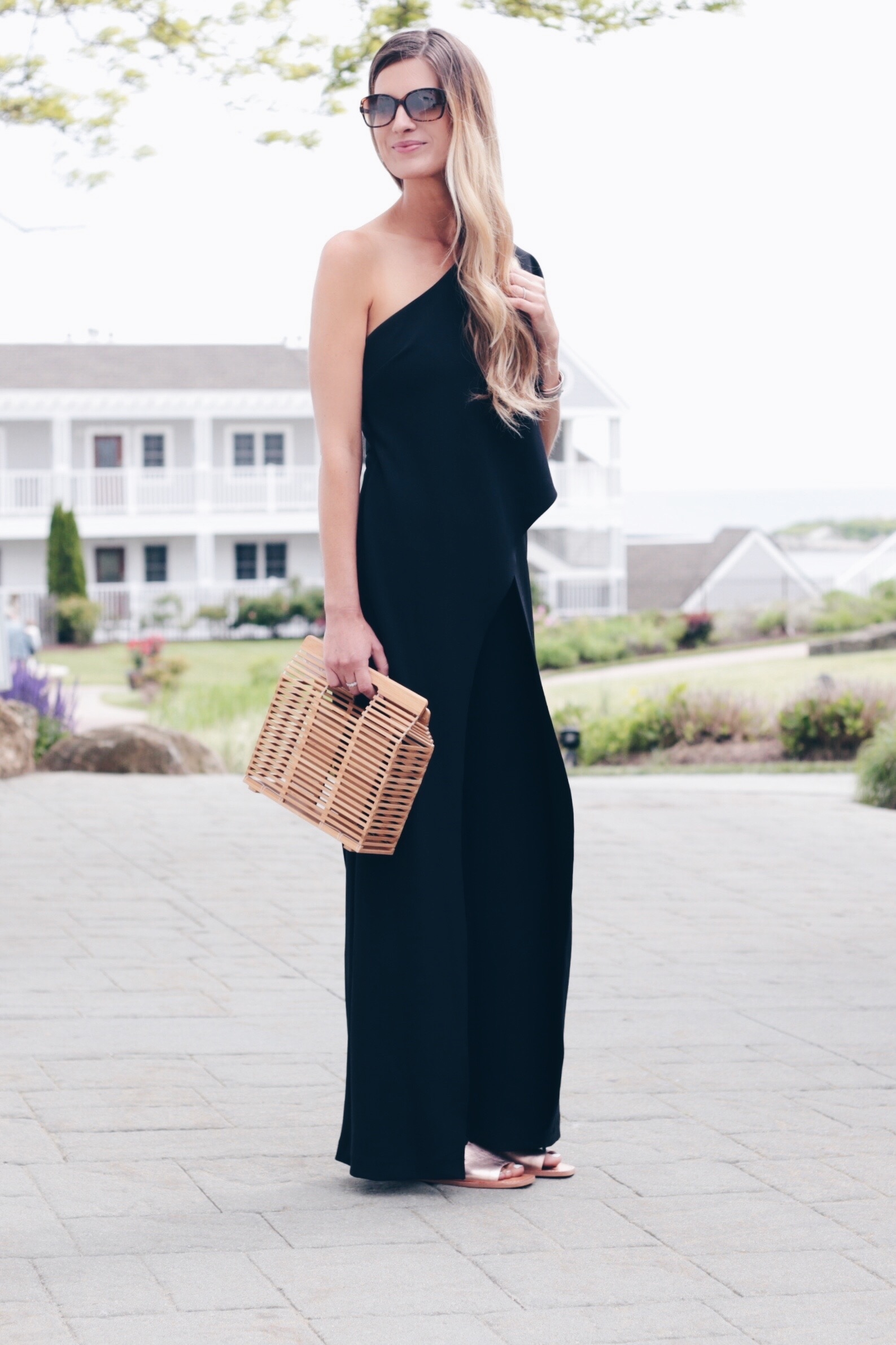 wide leg formal jumpsuit perfect for wedding guest dress on Pinteresting Plans fashion blog