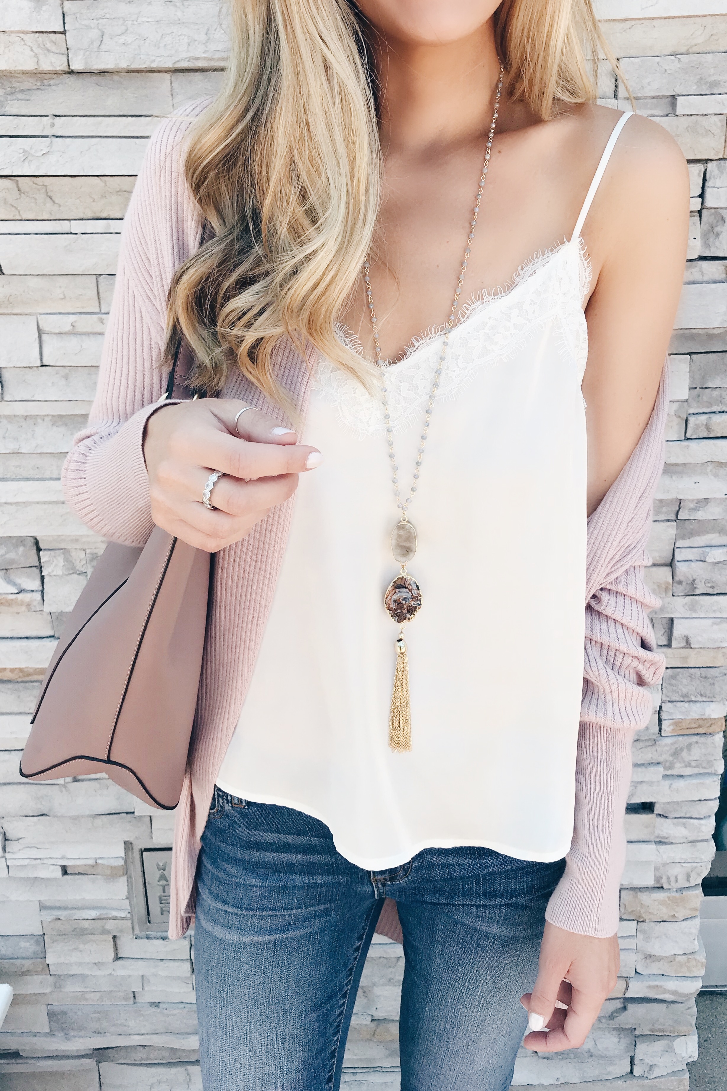 Early Fall Outfits from the Nordstrom Anniversary Sale 2018 - Pink Cardigan 1