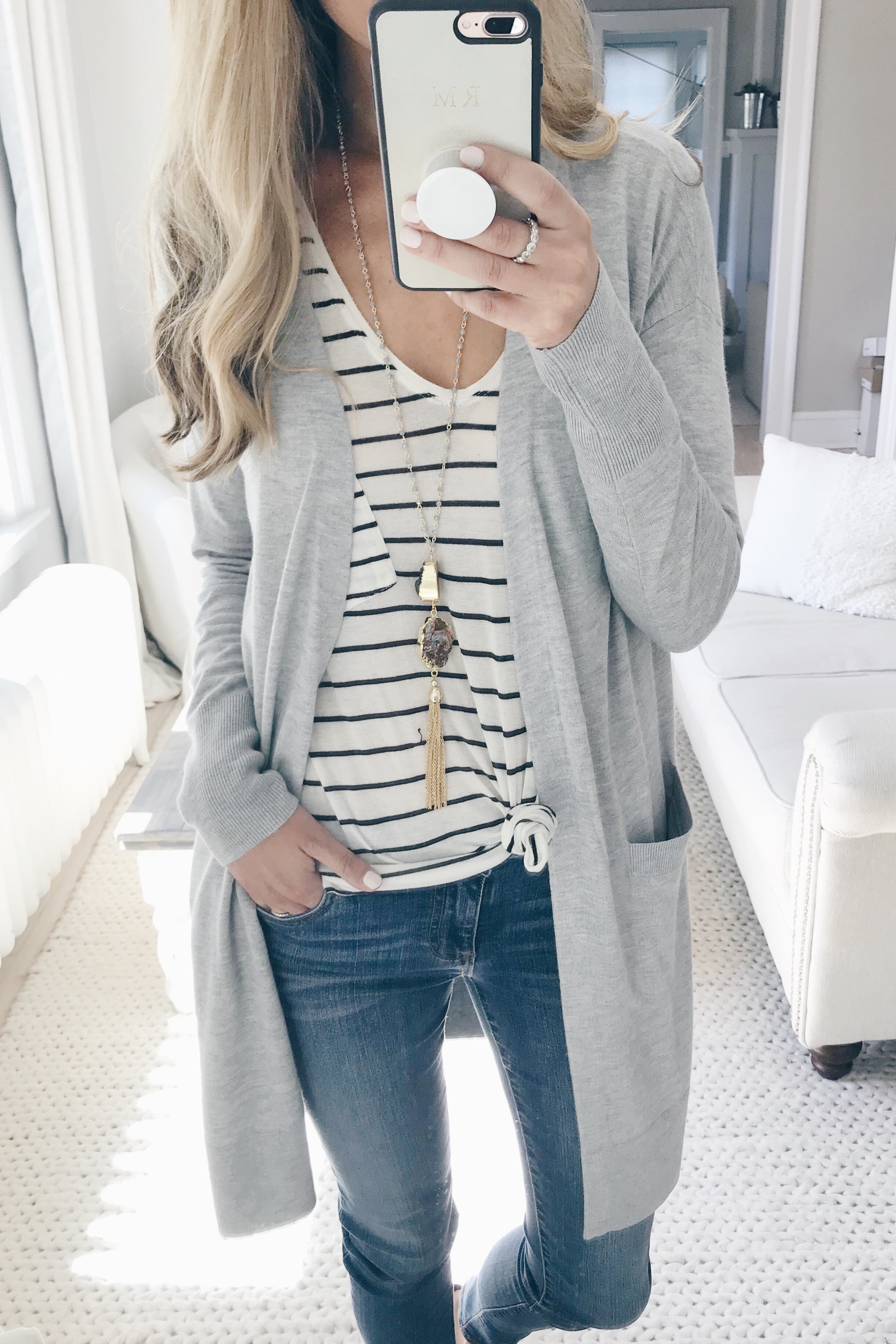 Nordstrom Anniversary Sale 2018 Try On - Long Front Pocket Cardigan 