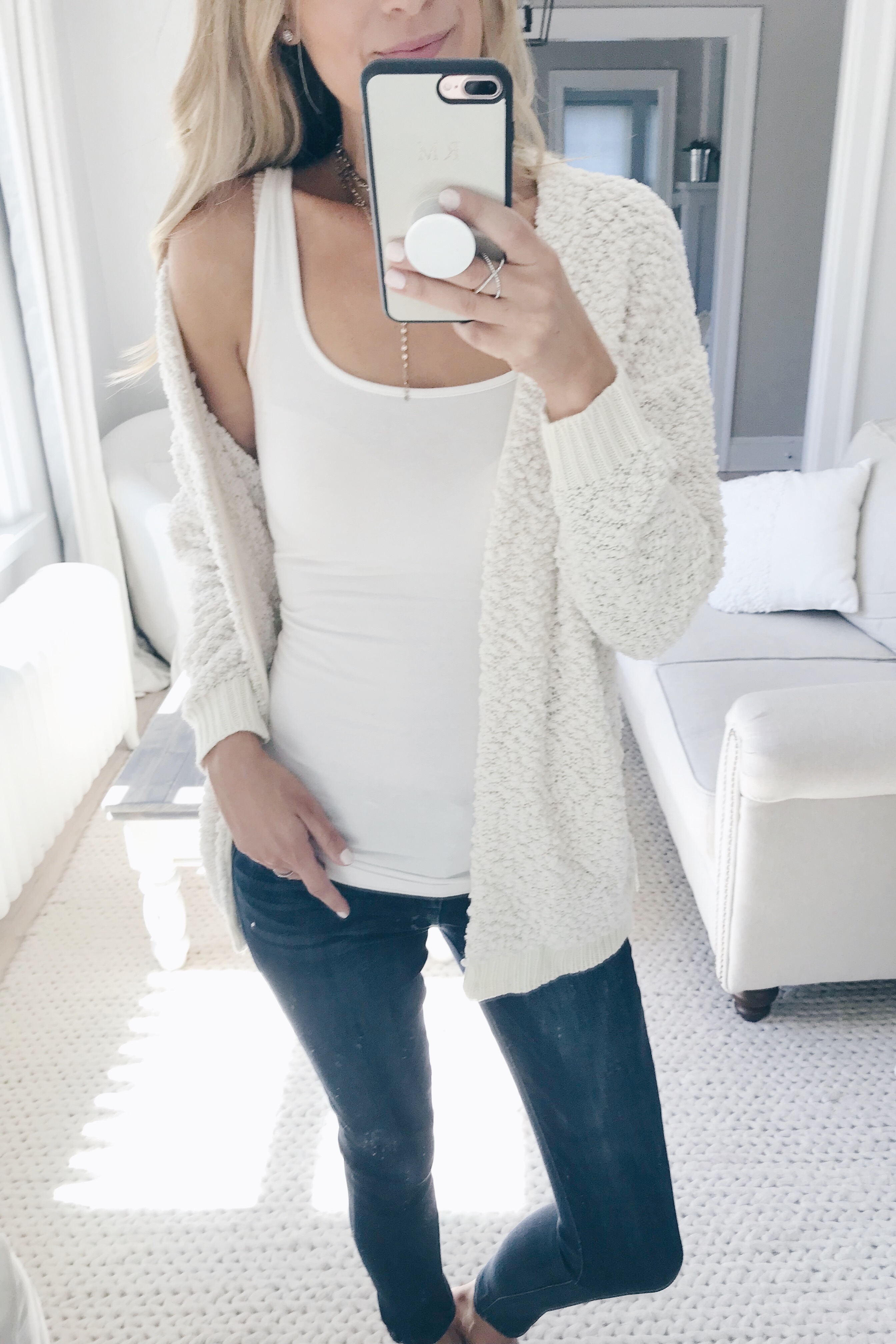 Nordstrom Anniversary Sale 2018 Try On - Off White Short Cardigan