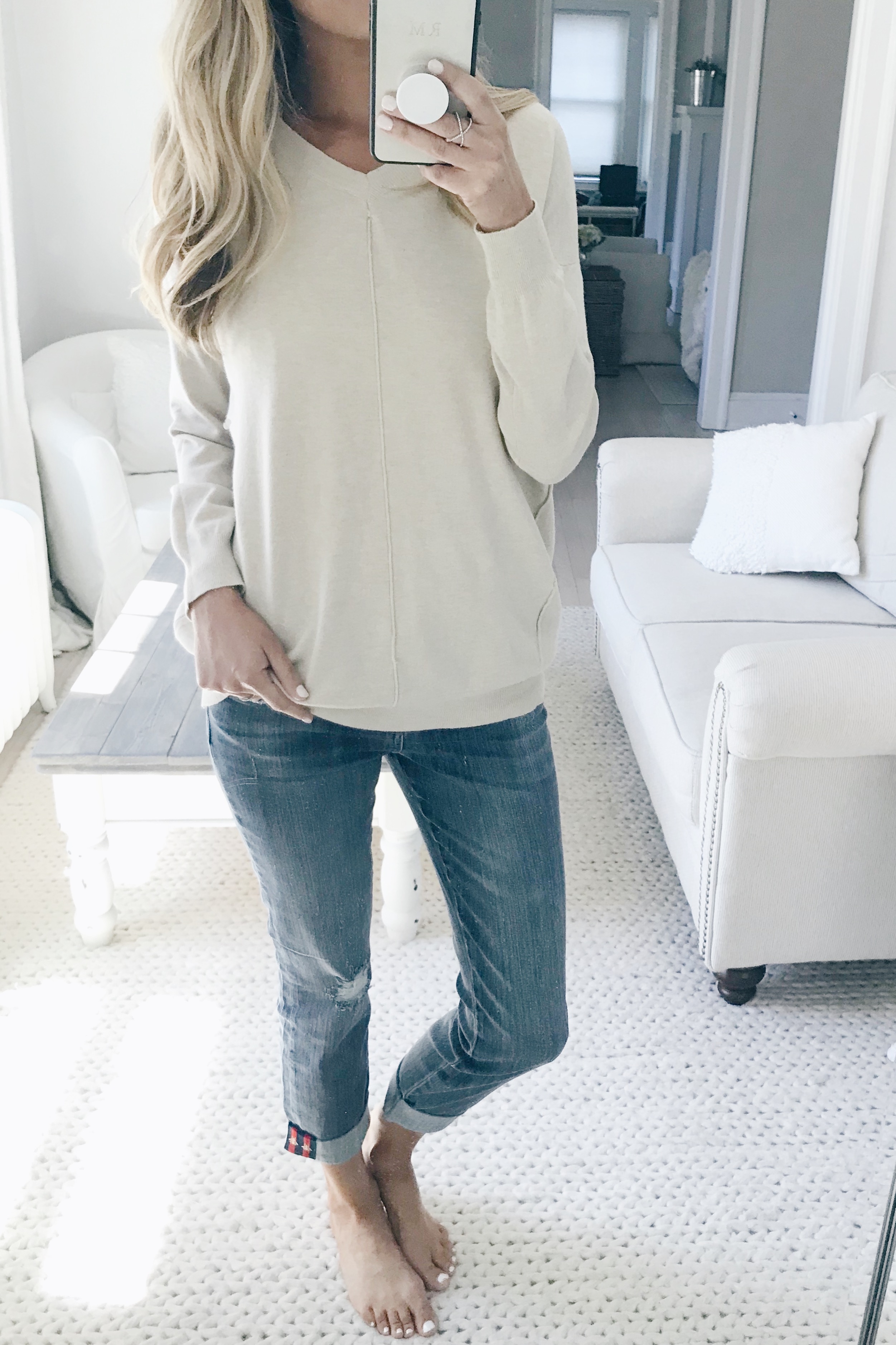 Nordstrom Anniversary Sale 2018 Try On - V-Neck Sweater