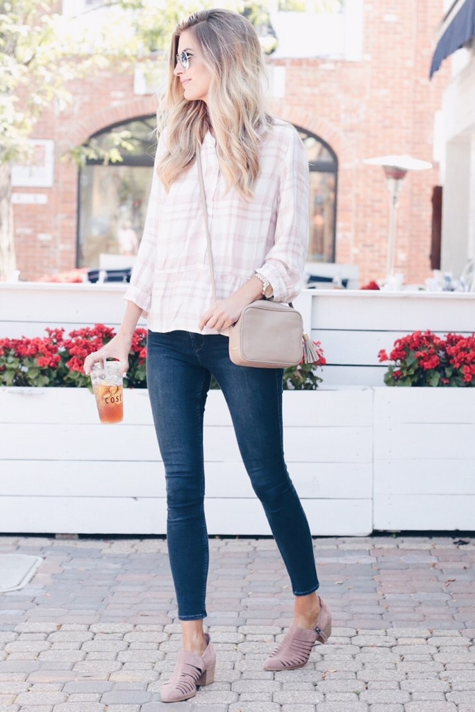 How to Wear Pinks for Fall | Pink Flannel