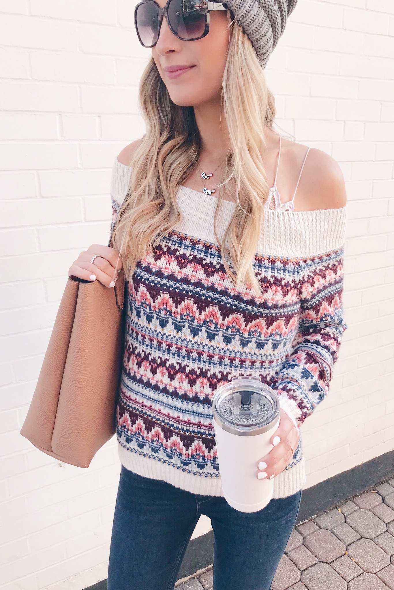 Pinks for Fall Outfit Ideas | Colorful Sweaters