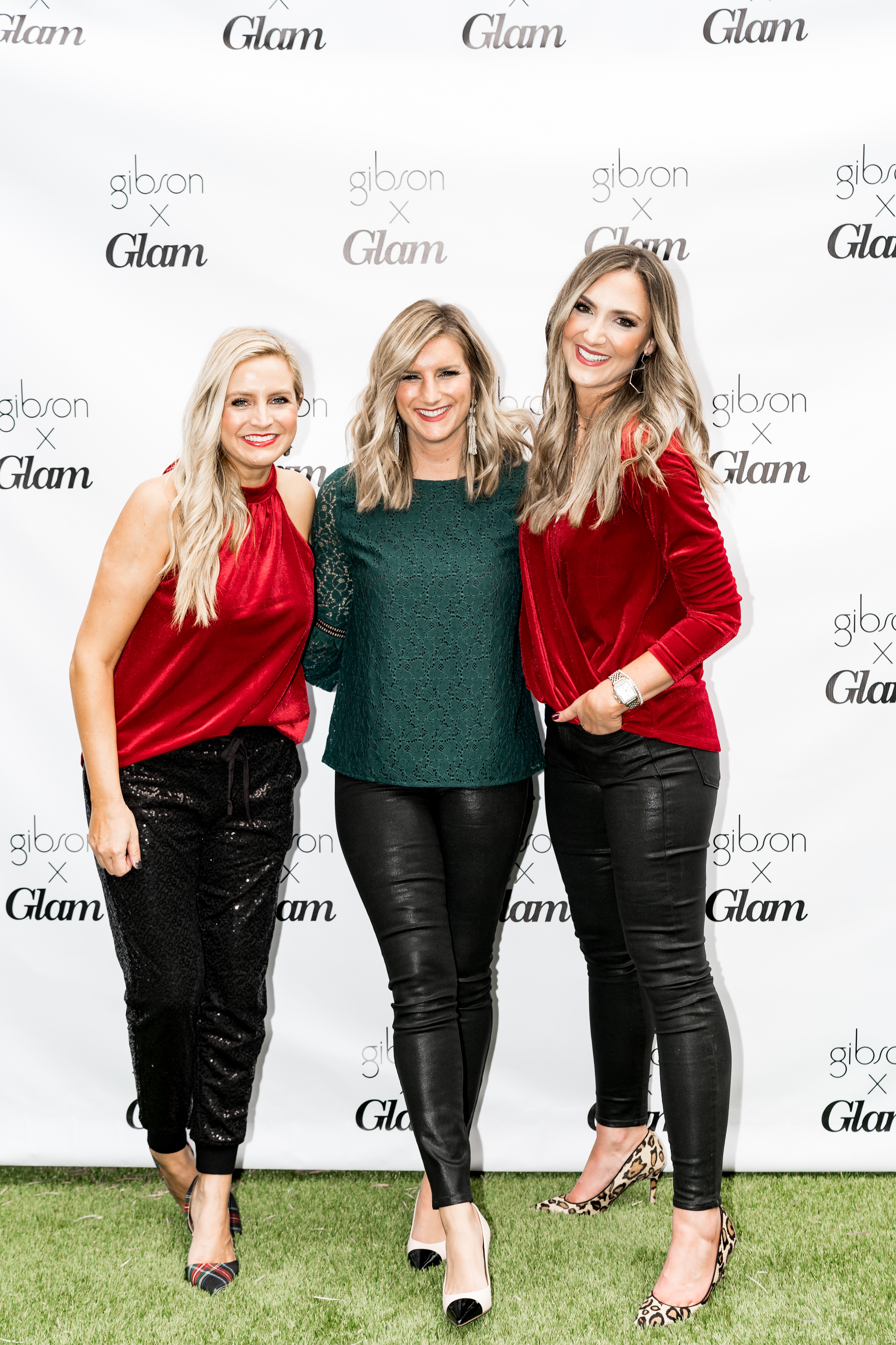 festive red holiday outfit ideas from the gibson glam collection