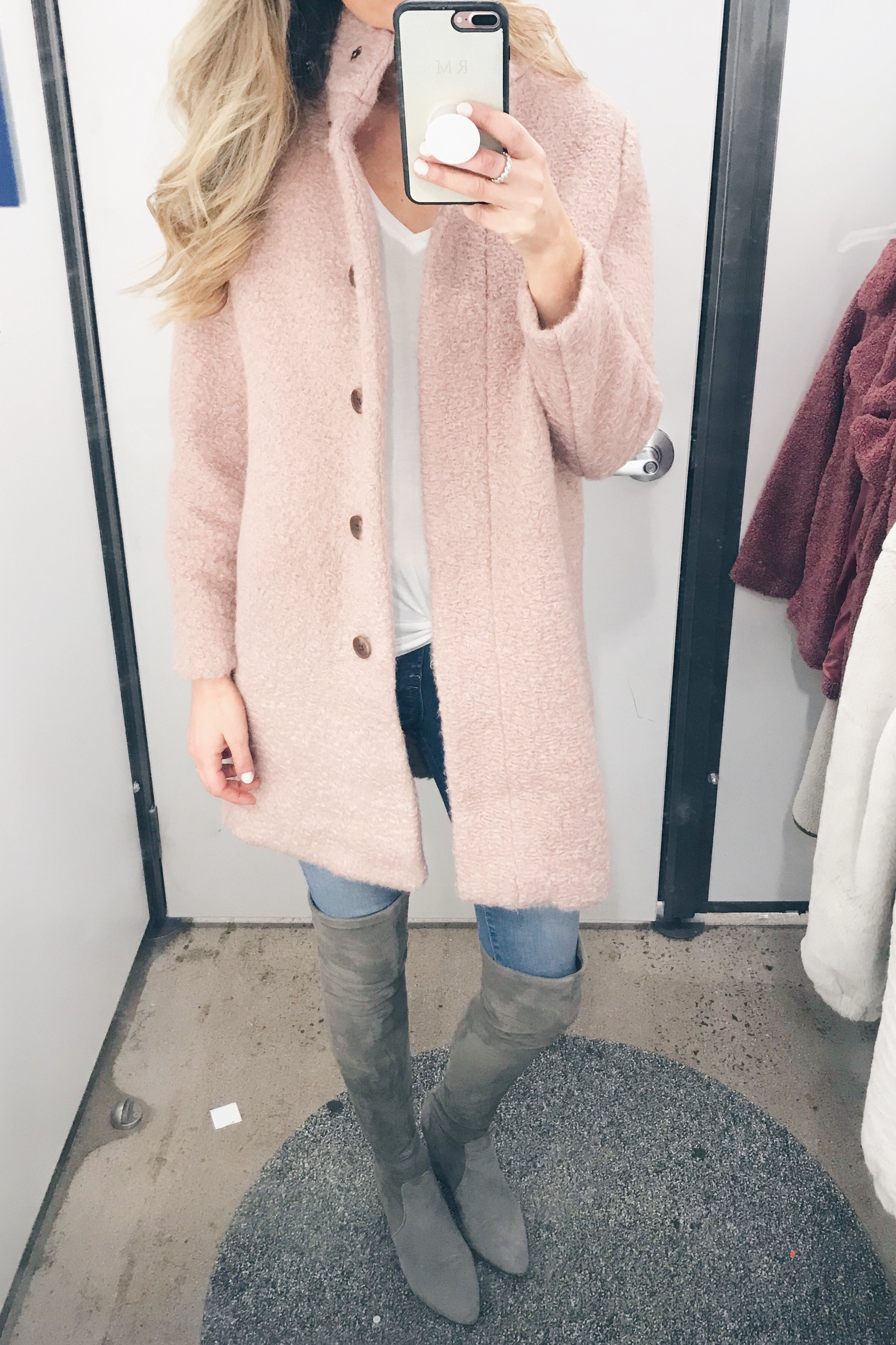December Old Navy Try On - Pink Jacket