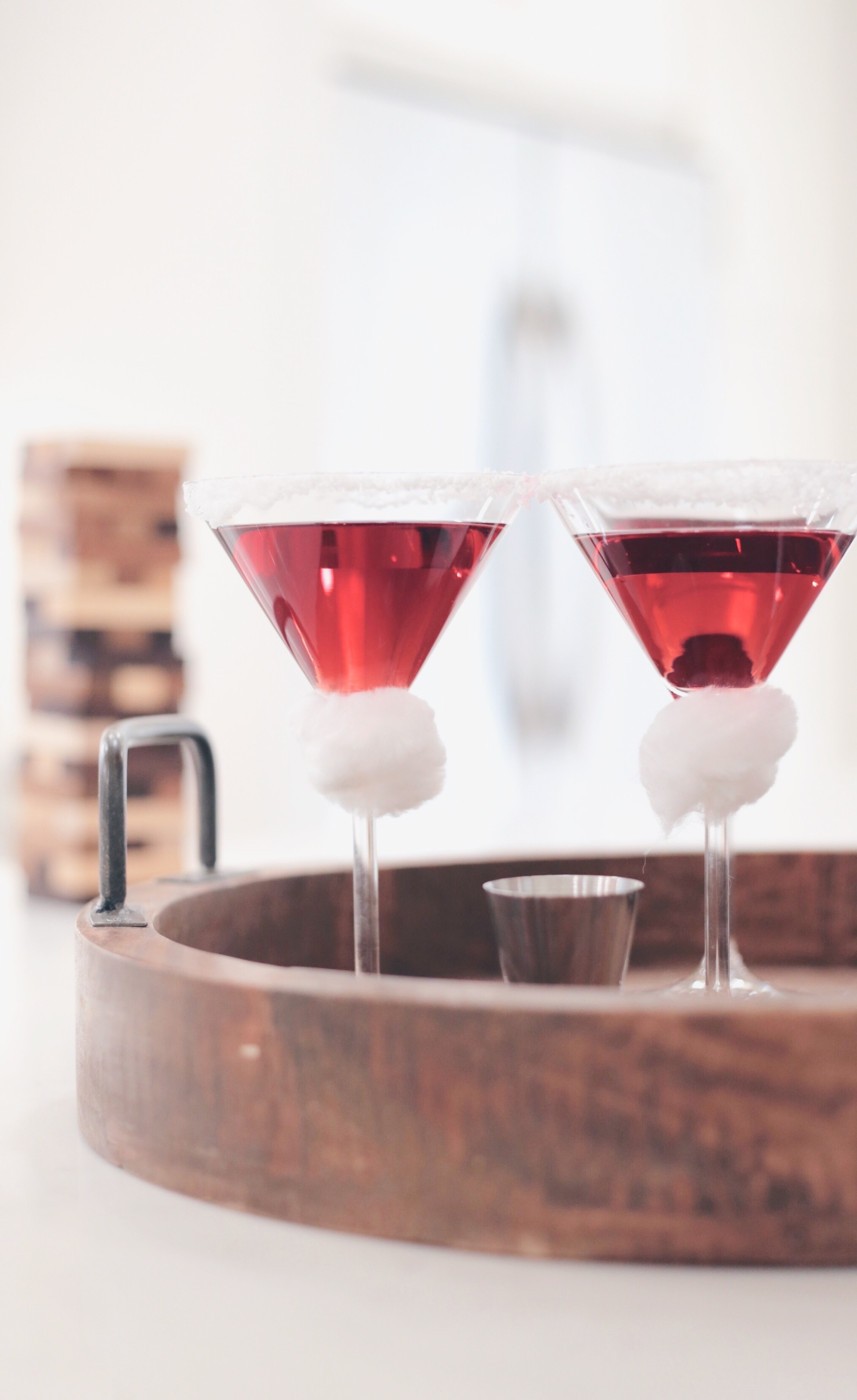 fun holiday party ideas - santa hat martinis on pinteresting plans blog