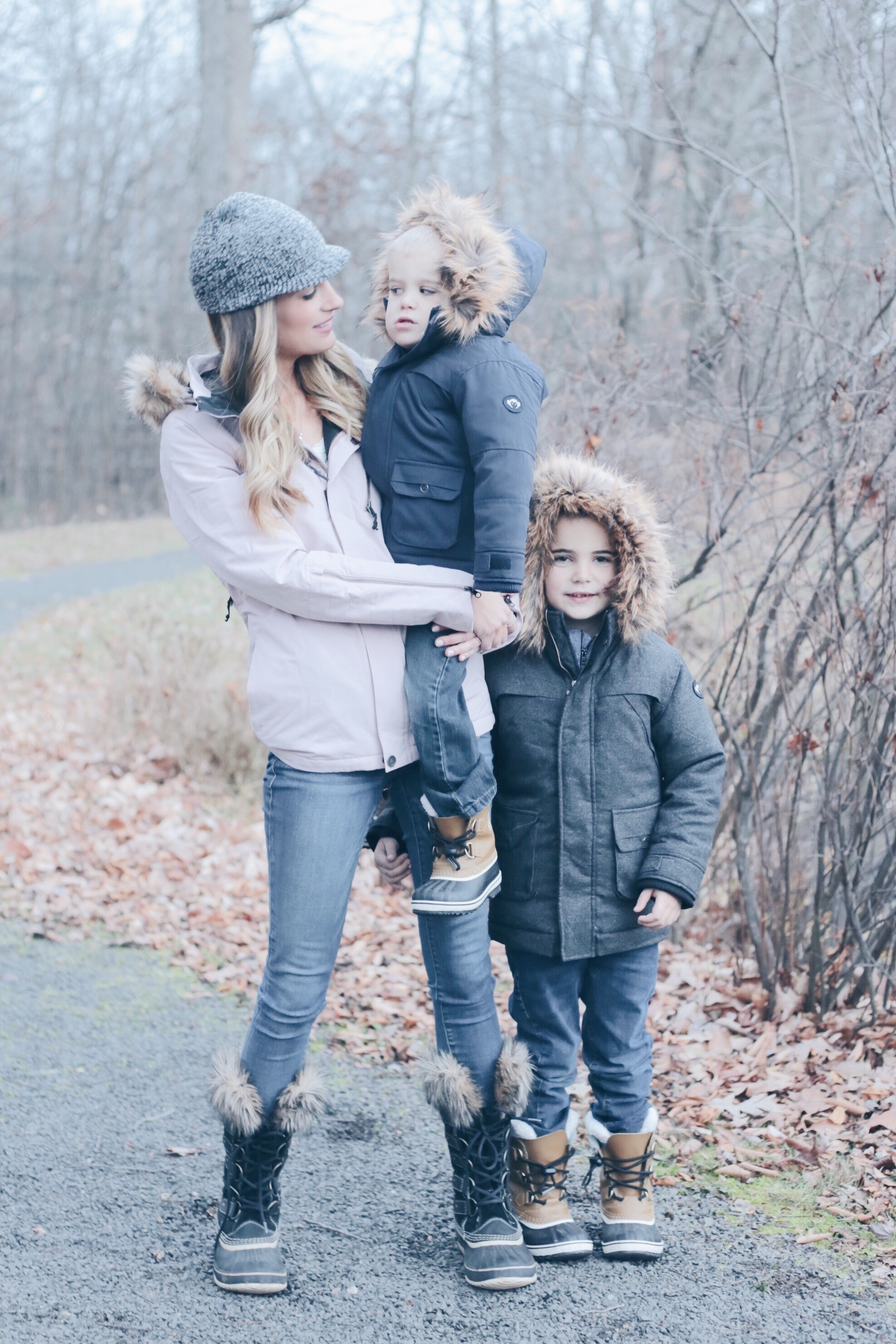 fur trim hooded coats for the family on pinteresting plans fashion blog