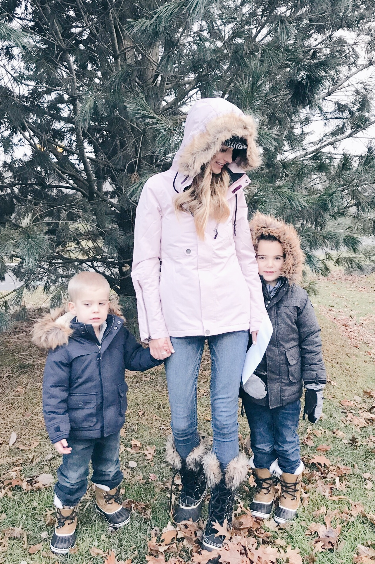  pinteresting plans blog - fur trim hooded winter jackets for the family