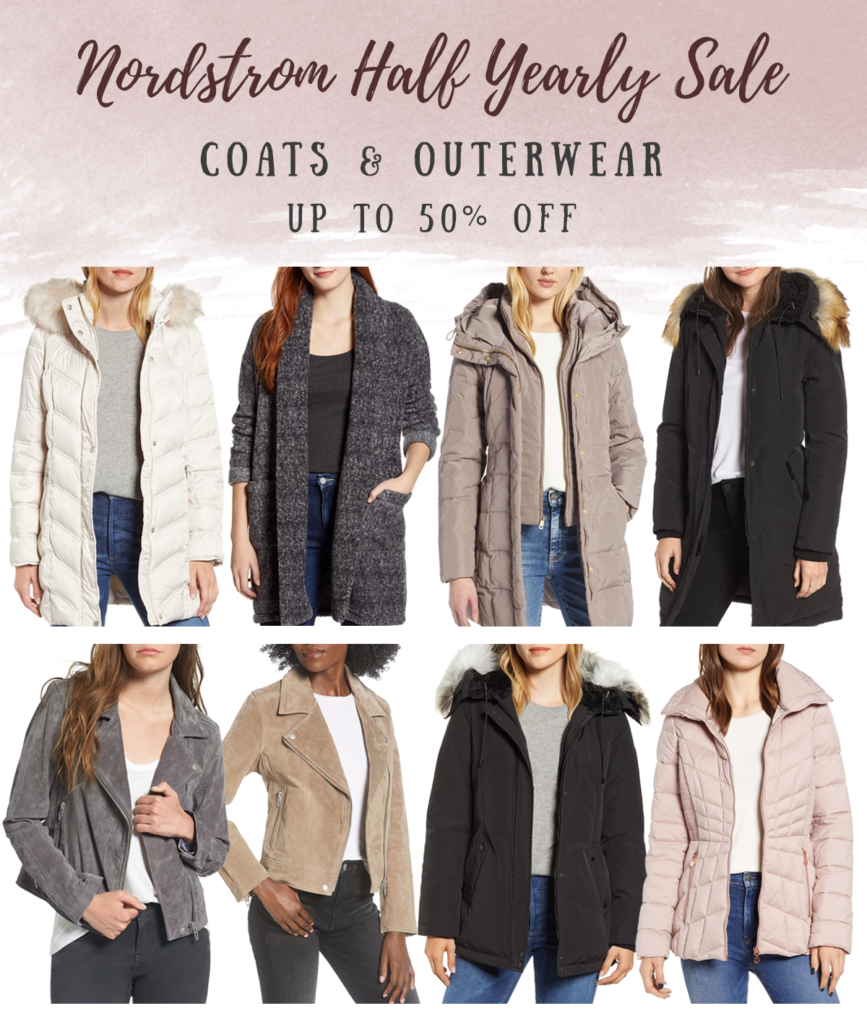 nordstrom half yearly sale outerwear picks 2019 - moto jackets, puffer jackets, faux fur jackets on pinteresting plans blog