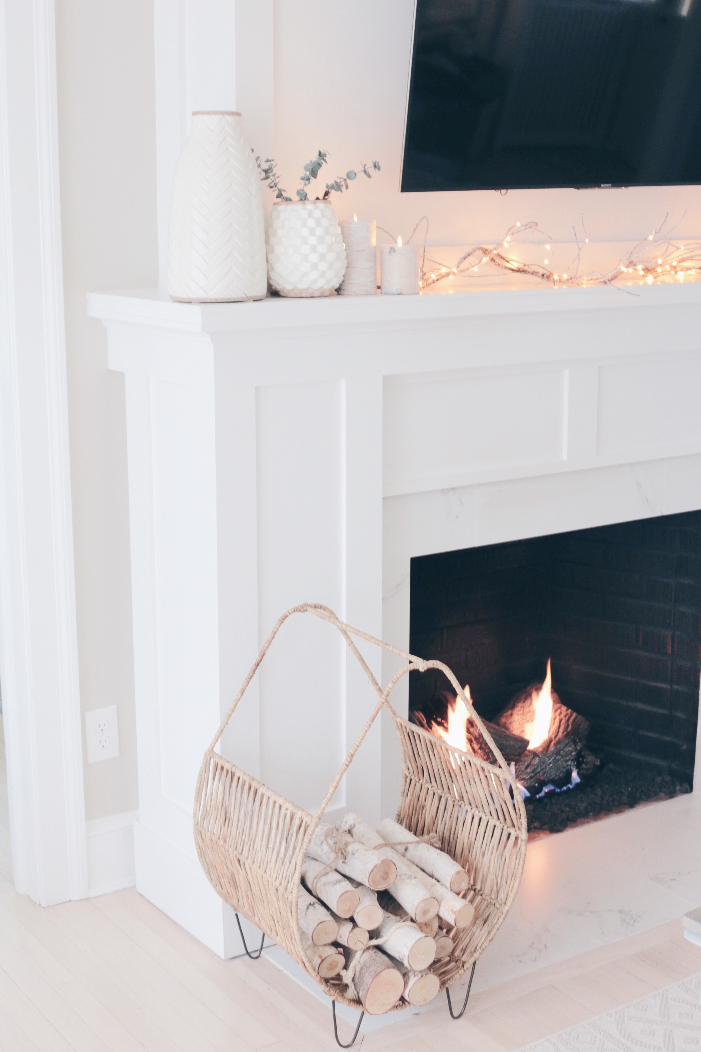 winter fireplace home decor on pinteresting plans blog