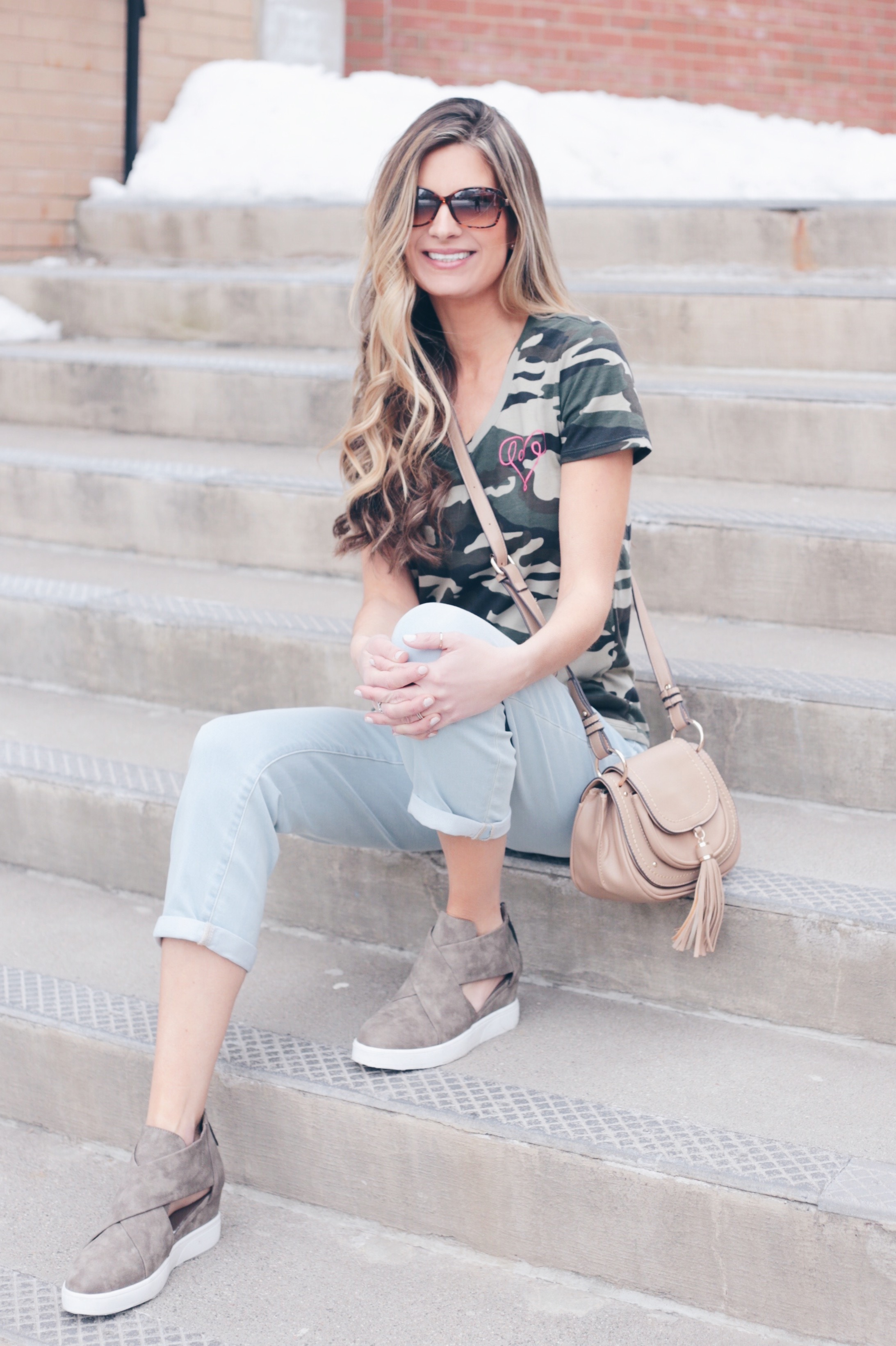 How to Style a Camo Tee | New England Style Blogger