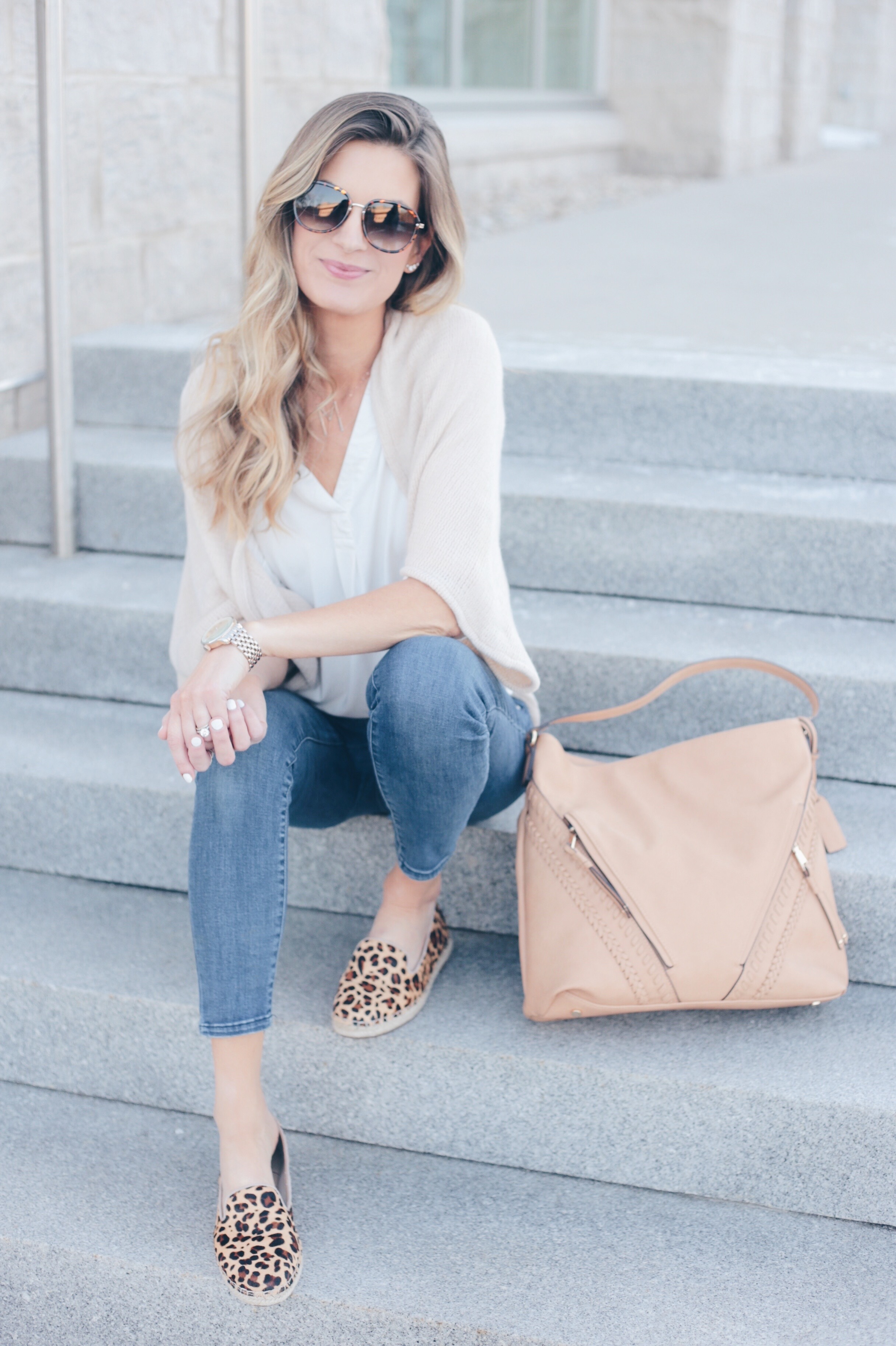 Spring Travel Outfit Inspiration | Leopard Flats