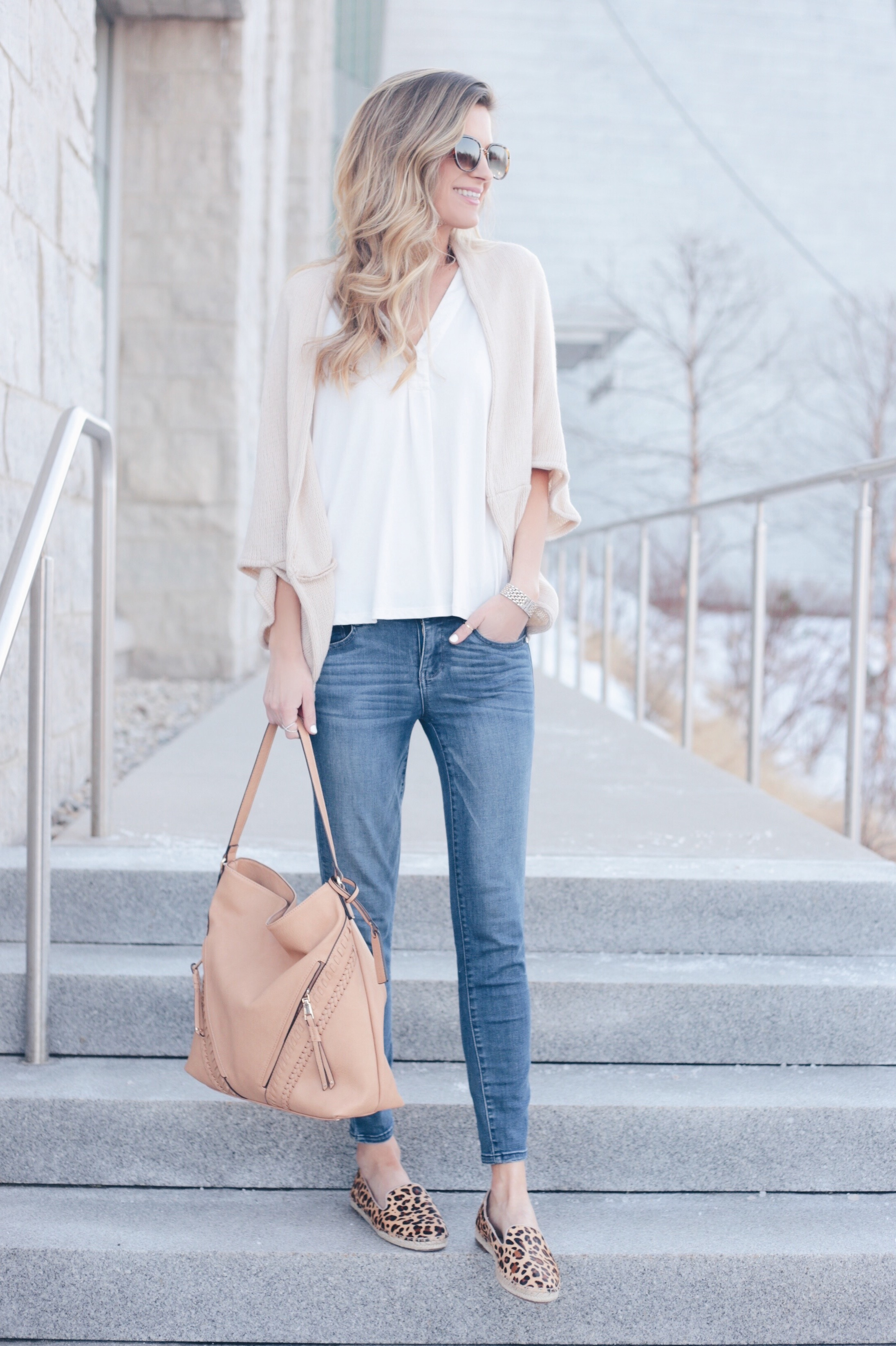 Spring Travel Outfit Inspiration | Weekender Bag Outfit