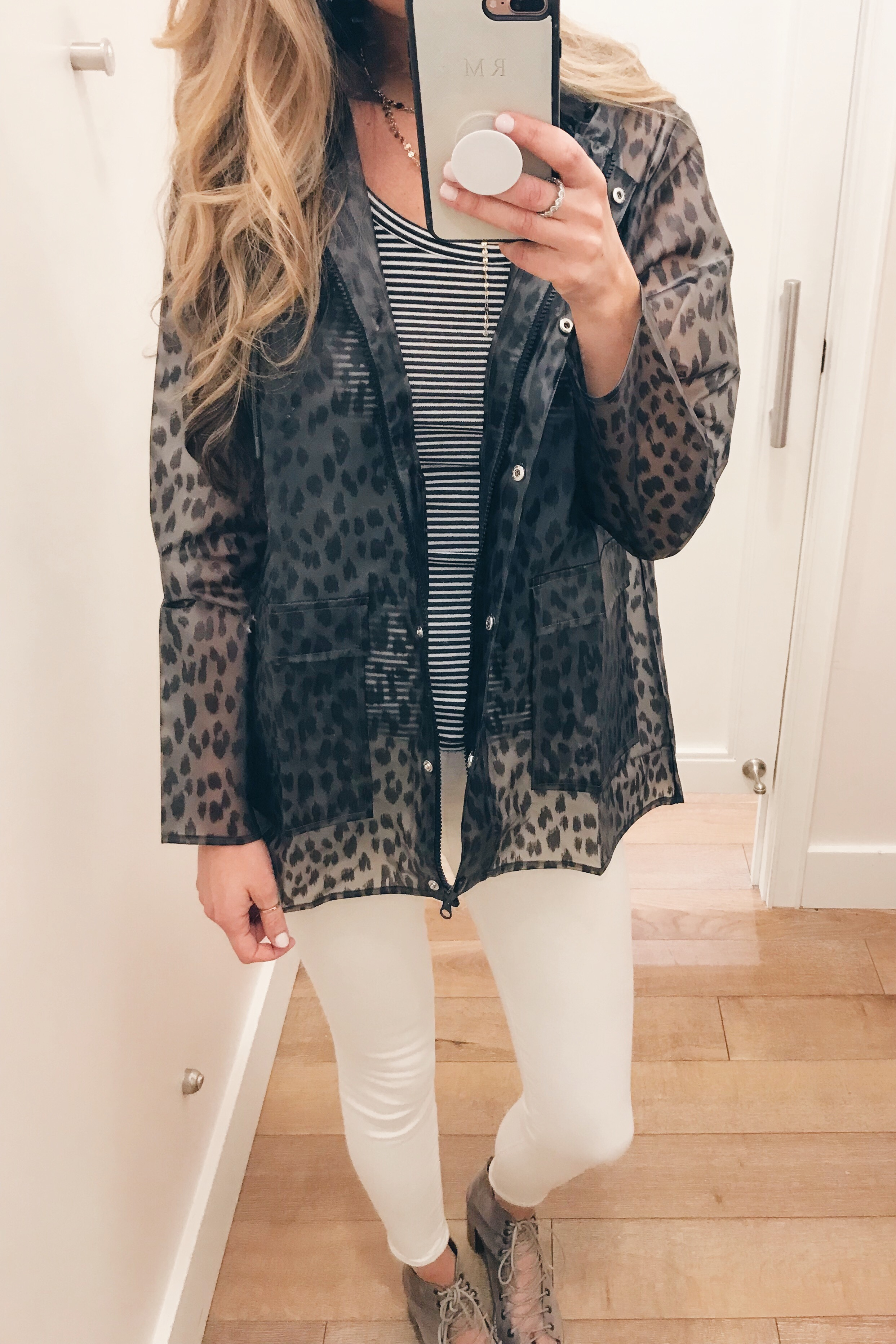 leopard raincoat on sale on Pinteresting Plans fashion blog