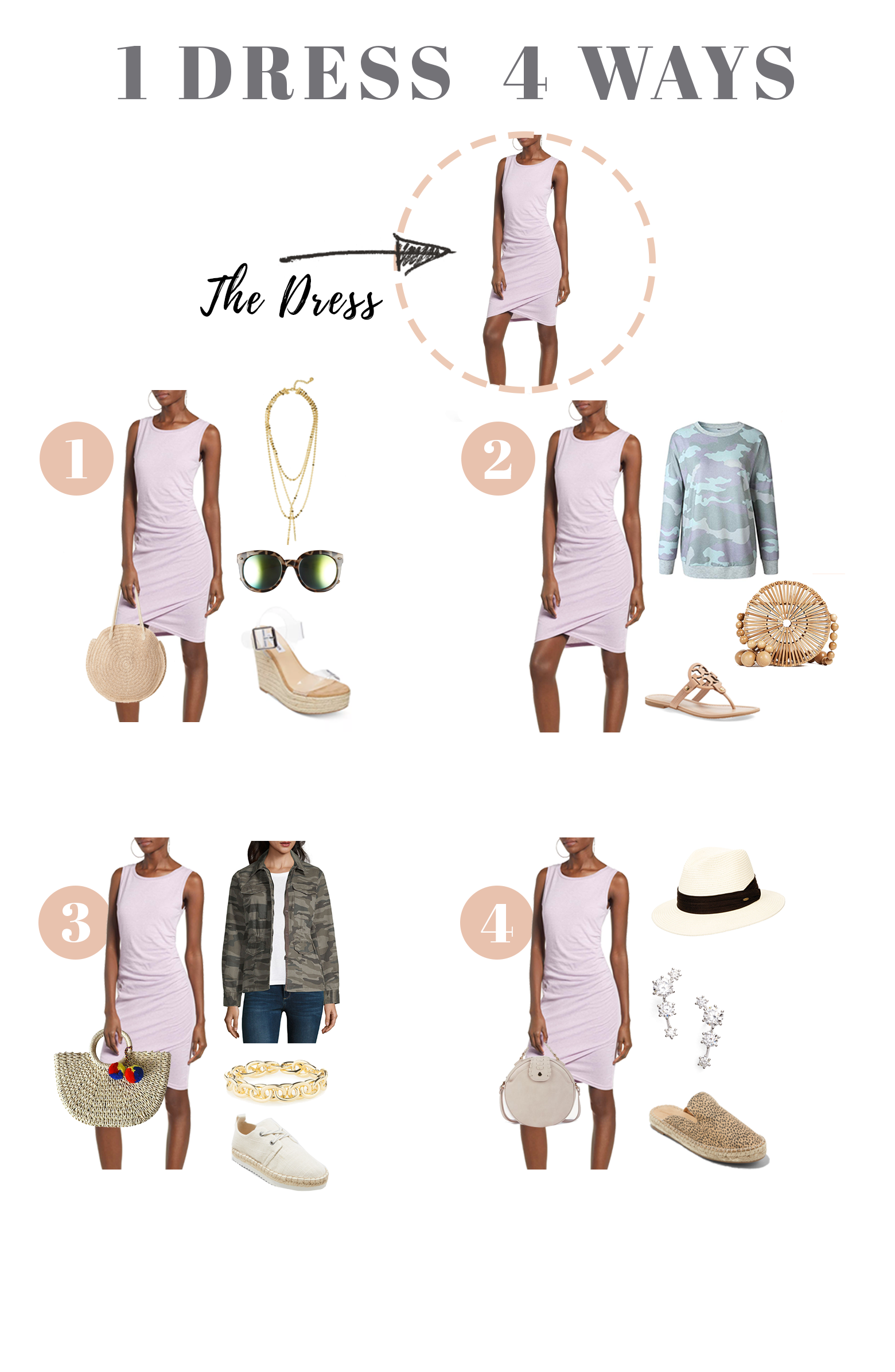 casual spring dress 4 ways - pinteresting plans blog