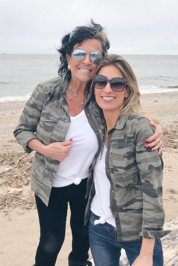 mother's day gift ideas 2019 - pinteresting plans fashion blog in camo jacket with mother in law