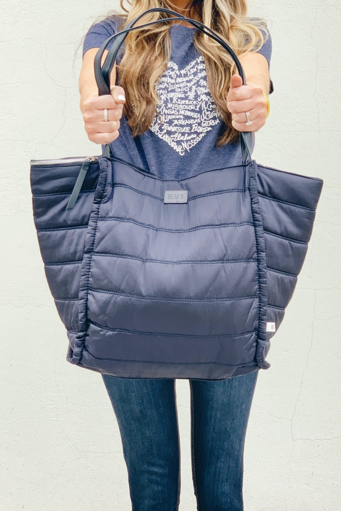 affordable women's jeans and quilted tote bag on pinteresting plans fashion blog