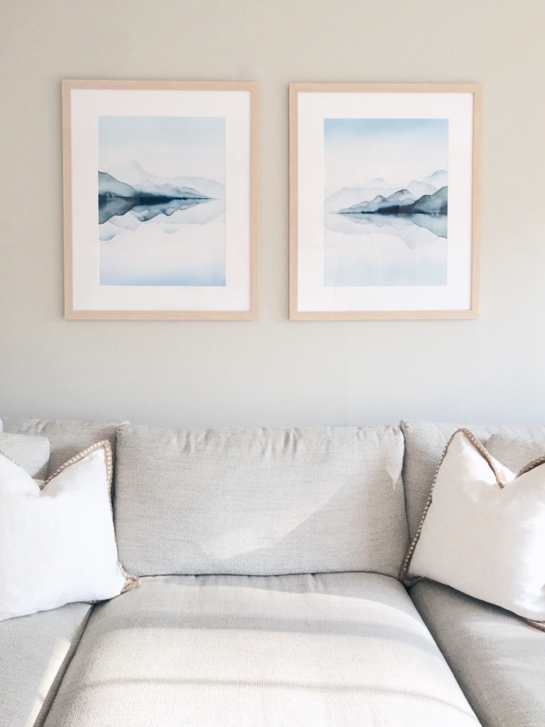 large affordable living room artwork over the sofa - pinteresting plans blog