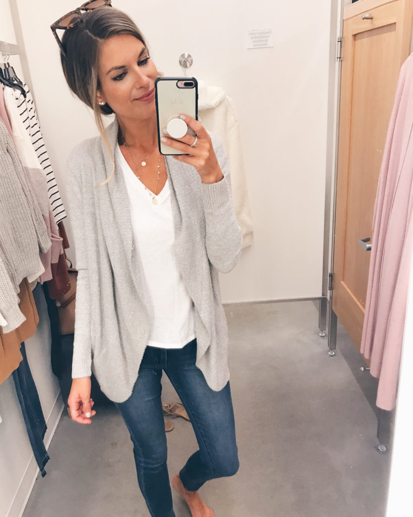 nordstrom anniversary sale 2019 try on - barefoot dreams circle cardigan - pinteresting plans blog