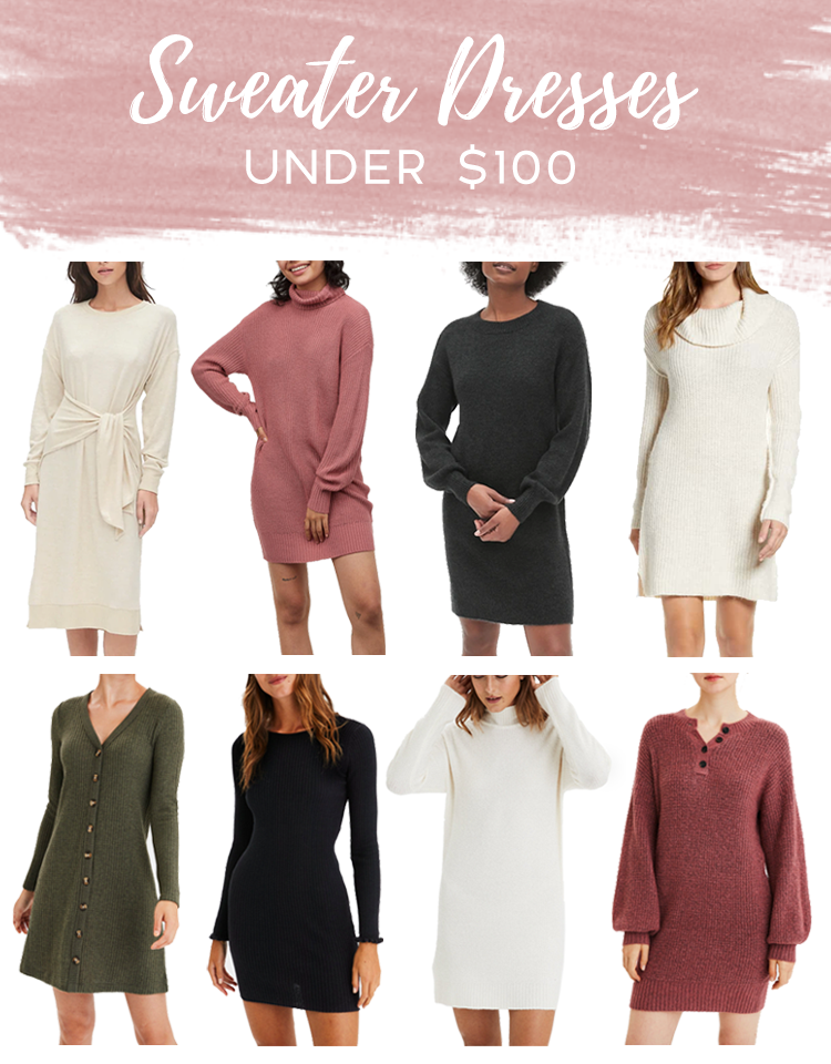 the best long sleeve sweater dresses to wear this fall and winter