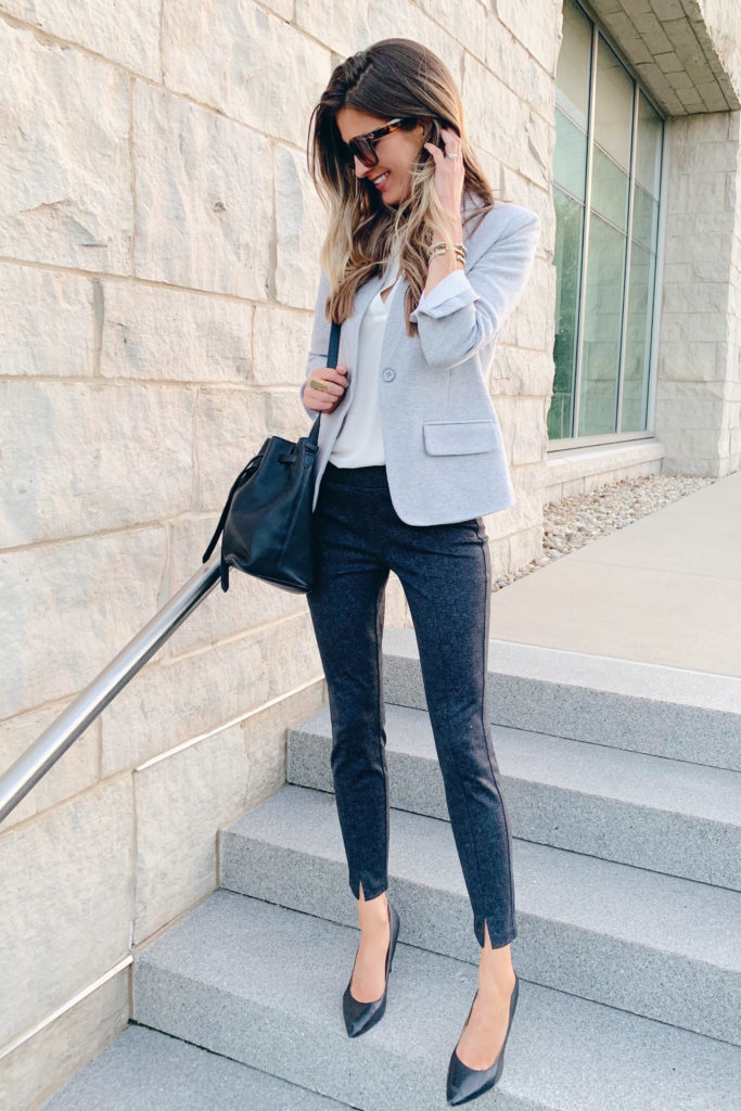 fashion blogger wearing work friendly nordstrom fall outfit