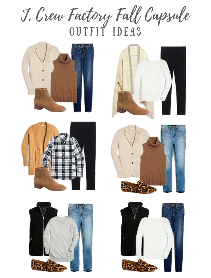 jcrew factory womens capsule wardrobe outfit ideas for fall on pinteresting plans blog