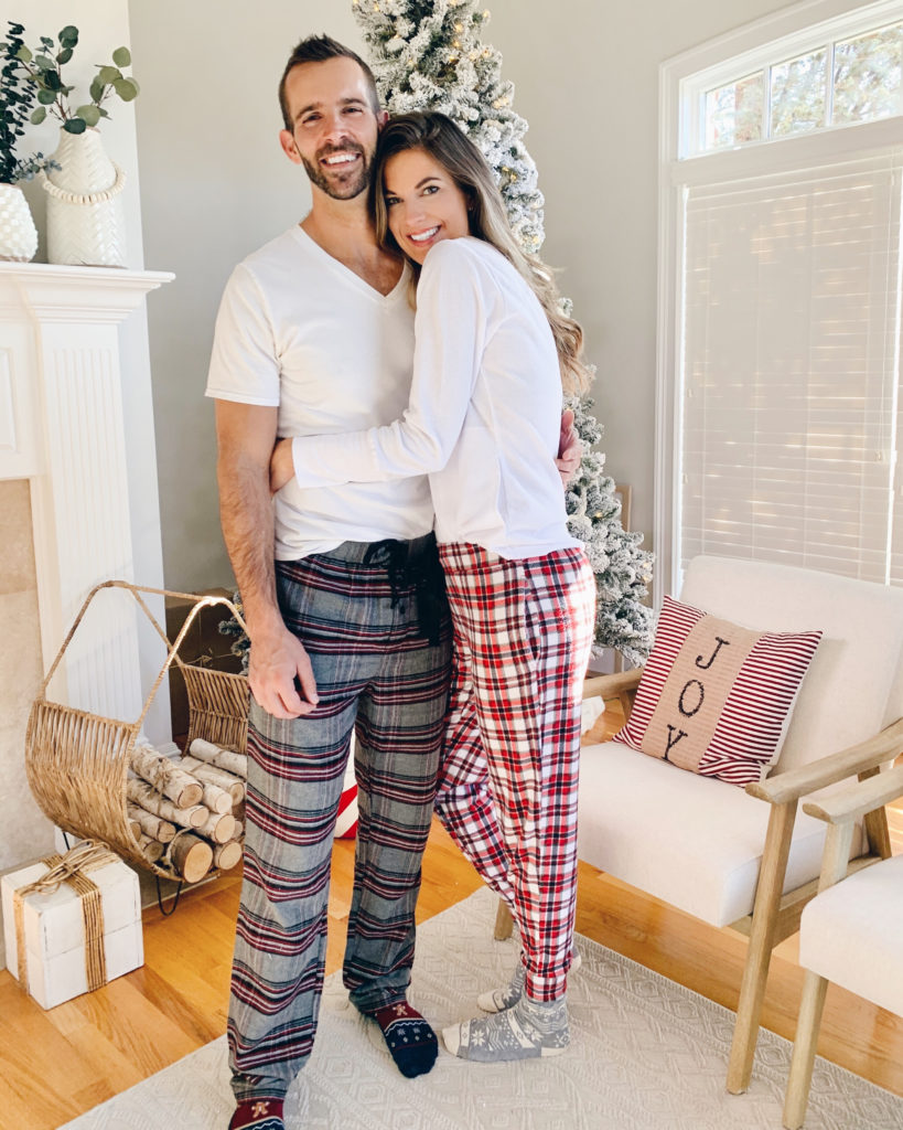his and hers holiday christmas pajamas in tall sizes