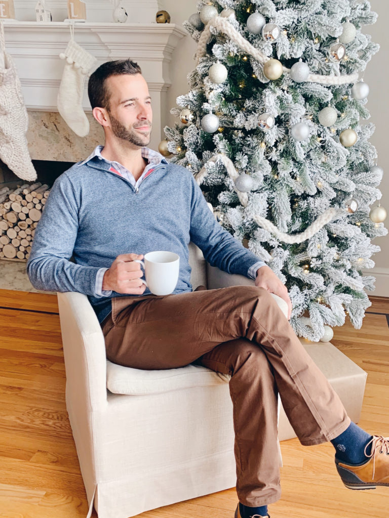 mens holiday christmas casual outfit - pinteresting plans blog