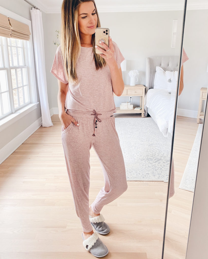 comfortable and affordable matching pj loungewear set