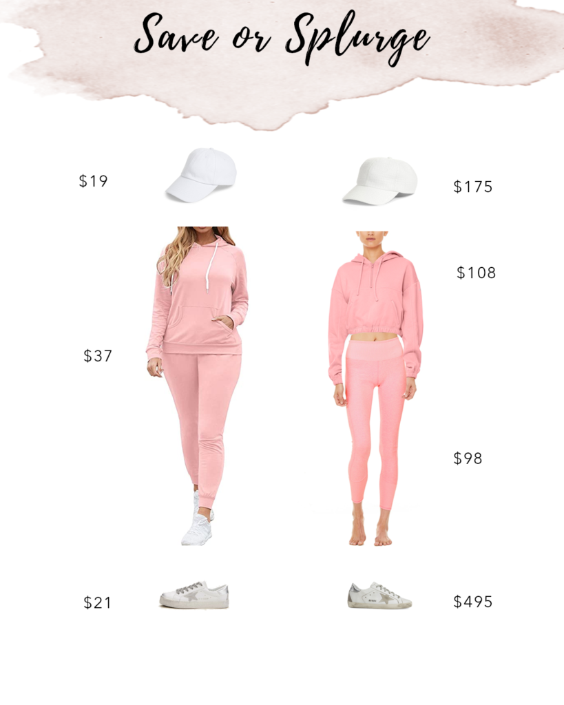 pink matching sweatsuit set on pinteresting plans fashion blog