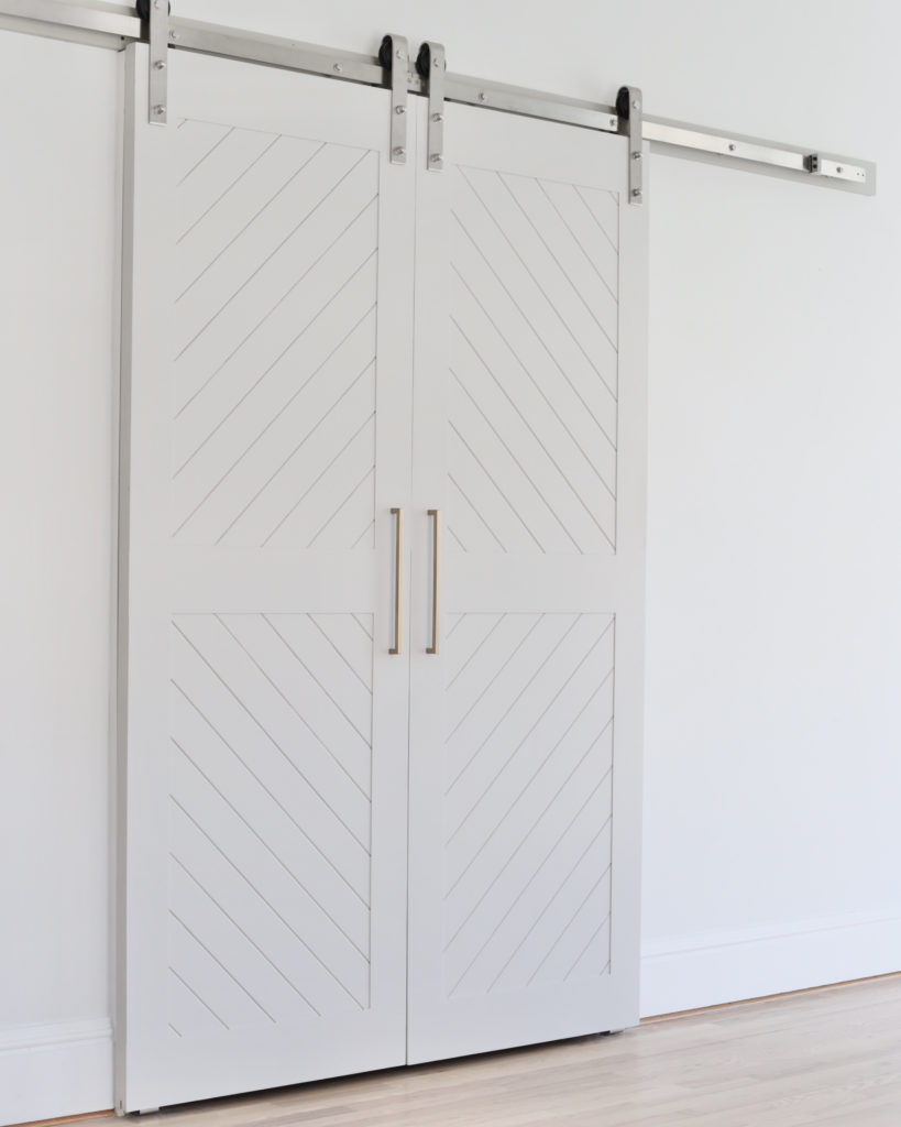 modern barn door style pantry doors - kitchen renovation - pinteresting plans blog