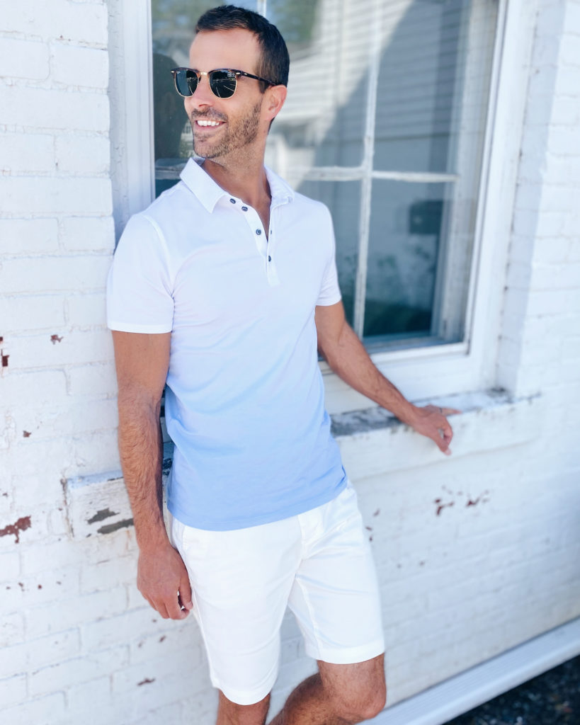 mens fashion - how to wear white shorts in summer
