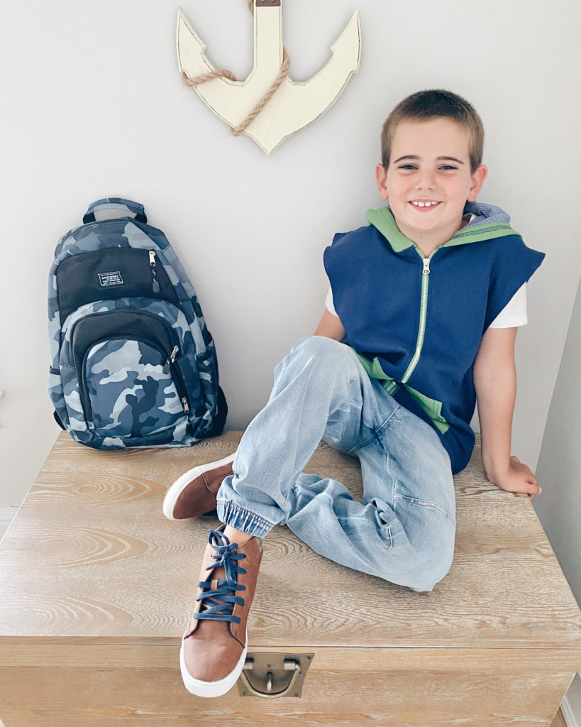first day of school outfit for 7-8 year old boys on pinteresting plans lifestyle blog