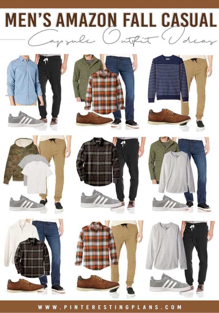 fall casual outfit ideas from mens amazon minimalist capsule wardrobe 2020