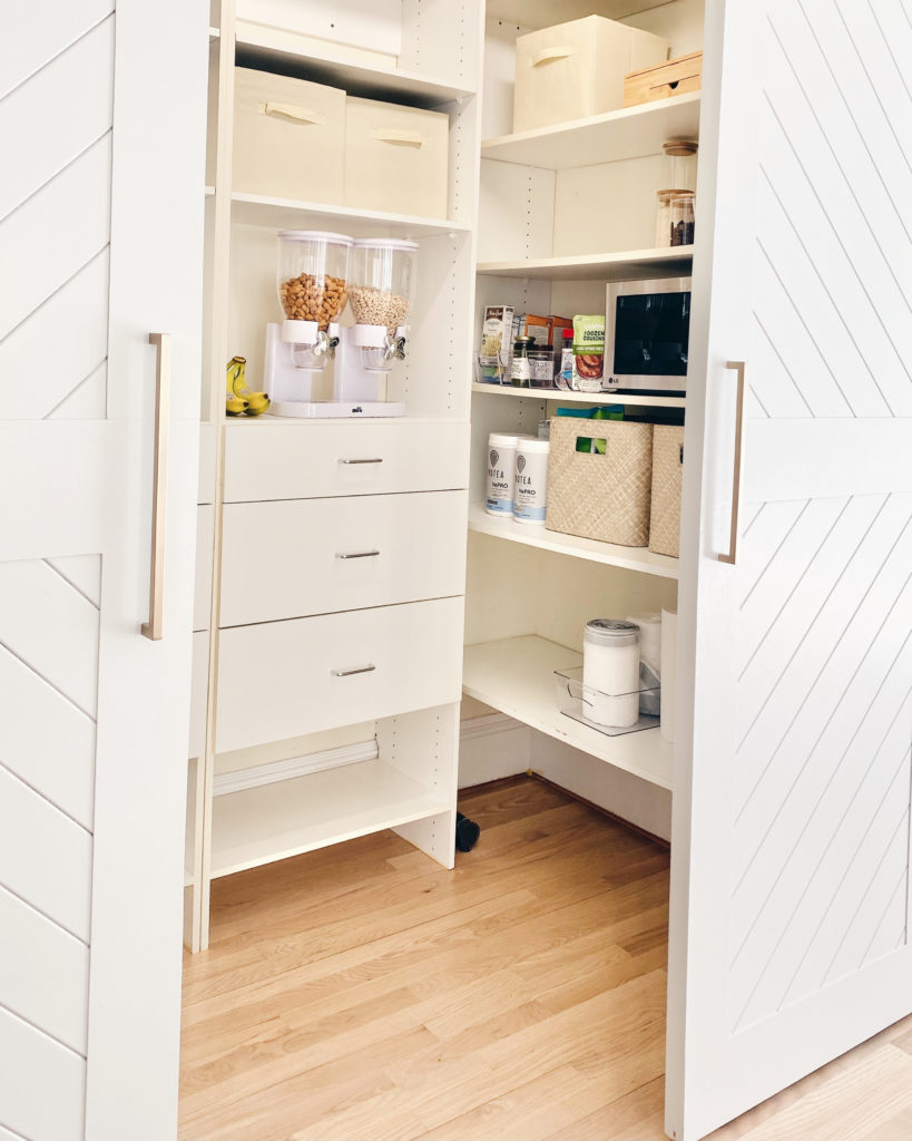 small walk in kitchen pantry organization ideas